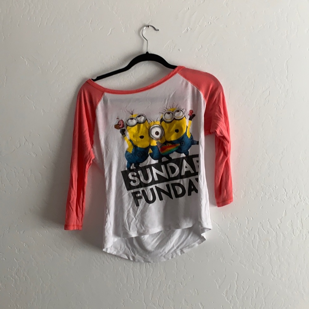 Disney Minion baseball tshirt size medium